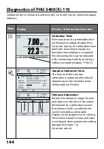 Preview for 144 page of Knick Protos 3400 User Manual