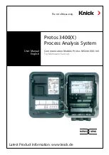 Knick Protos 3400X User Manual preview