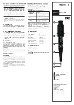 Предварительный просмотр 2 страницы Knick SE 104-MS Manual