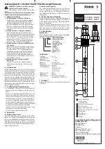 Preview for 3 page of Knick SE 558X/*-NMSN Series Manual