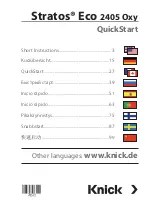 Knick Stratos Eco 2405 Oxy Quick Start Manual preview