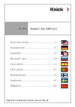 Knick Stratos Eco 2405 pH Quick Start Manual preview