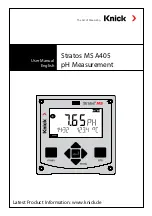 Knick Stratos MS A405 User Manual предпросмотр