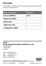 Preview for 144 page of Knick Stratos Pro A2 COND Series User Manual