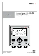 Knick Stratos Pro A201CONDI User Manual preview