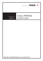 Knick Stratos PROFIBUS 2222X CondI User Manual preview