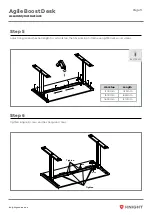 Предварительный просмотр 6 страницы Knight Agile Boost Desk Assembly Instructions Manual