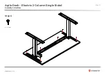 Предварительный просмотр 10 страницы Knight Agile Desk Electric 2 Column Assembly Instructions Manual