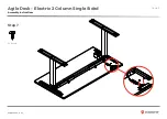 Предварительный просмотр 11 страницы Knight Agile Desk Electric 2 Column Assembly Instructions Manual