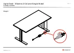 Предварительный просмотр 12 страницы Knight Agile Desk Electric 2 Column Assembly Instructions Manual