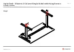 Предварительный просмотр 15 страницы Knight Agile Desk Electric 2 Column Assembly Instructions Manual