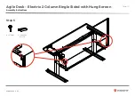 Предварительный просмотр 19 страницы Knight Agile Desk Electric 2 Column Assembly Instructions Manual