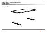 Предварительный просмотр 9 страницы Knight Agile Desk Fixed Assembly Instructions Manual