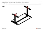 Предварительный просмотр 11 страницы Knight Agile Desk Fixed Assembly Instructions Manual