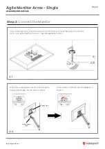 Preview for 7 page of Knight Agile Monitor Arms Assembly Instructions Manual