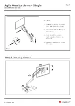 Preview for 10 page of Knight Agile Monitor Arms Assembly Instructions Manual