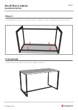 Предварительный просмотр 4 страницы Knight Anvil Bar Leaner Assembly Instructions