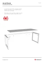 Предварительный просмотр 2 страницы Knight Anvil Desk Assembly Instructions