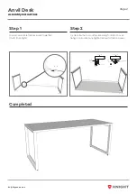 Предварительный просмотр 3 страницы Knight Anvil Desk Assembly Instructions