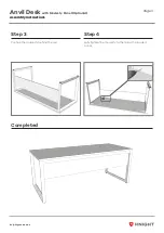 Предварительный просмотр 4 страницы Knight Anvil Desk Assembly Instructions