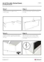 Предварительный просмотр 3 страницы Knight Anvil Double Sided Desk Assembly Instructions Manual