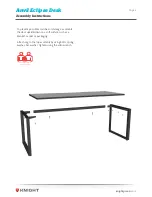 Предварительный просмотр 2 страницы Knight Anvil Eclipse Desk Assembly Instructions Manual