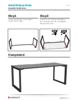 Предварительный просмотр 3 страницы Knight Anvil Eclipse Desk Assembly Instructions Manual