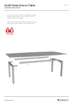 Предварительный просмотр 2 страницы Knight Cubit Boardroom Table Assembly Instructions