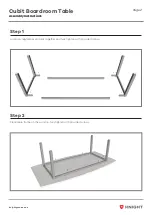 Предварительный просмотр 3 страницы Knight Cubit Boardroom Table Assembly Instructions