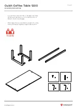 Предварительный просмотр 2 страницы Knight Cubit Coffee Table 1200 Assembly Instructions