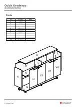 Preview for 3 page of Knight Cubit Credenza Assembly Instructions Manual