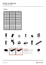 Preview for 4 page of Knight Cubit Credenza Assembly Instructions Manual