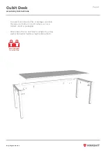 Предварительный просмотр 2 страницы Knight Cubit Desk Assembly Instructions