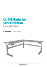 Knight Cubit Highrise Workstation Assembly Instructions Manual предпросмотр