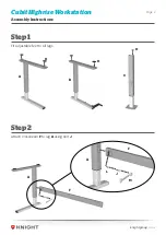 Предварительный просмотр 3 страницы Knight Cubit Highrise Workstation Assembly Instructions Manual