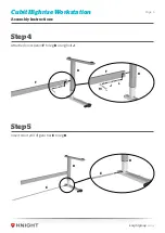 Предварительный просмотр 5 страницы Knight Cubit Highrise Workstation Assembly Instructions Manual