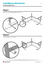 Предварительный просмотр 7 страницы Knight Cubit Highrise Workstation Assembly Instructions Manual