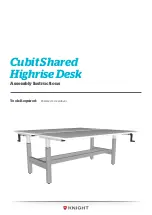 Knight Cubit Shared Highrise Desk Assembly And Operation Instructions Manual предпросмотр