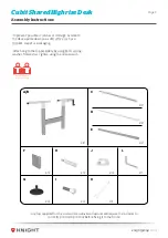 Предварительный просмотр 2 страницы Knight Cubit Shared Highrise Desk Assembly And Operation Instructions Manual