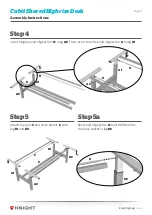 Предварительный просмотр 4 страницы Knight Cubit Shared Highrise Desk Assembly And Operation Instructions Manual