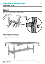 Предварительный просмотр 5 страницы Knight Cubit Shared Highrise Desk Assembly And Operation Instructions Manual