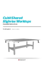 Предварительный просмотр 7 страницы Knight Cubit Shared Highrise Desk Assembly And Operation Instructions Manual