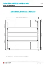 Предварительный просмотр 8 страницы Knight Cubit Shared Highrise Desk Assembly And Operation Instructions Manual