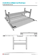 Предварительный просмотр 9 страницы Knight Cubit Shared Highrise Desk Assembly And Operation Instructions Manual