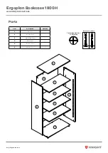 Предварительный просмотр 3 страницы Knight Eko Bookcase 1800H Assembly Instructions Manual