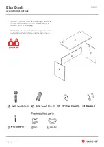 Предварительный просмотр 2 страницы Knight Eko Desk Assembly Instructions