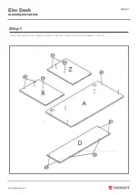 Предварительный просмотр 3 страницы Knight Eko Desk Assembly Instructions