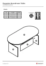 Предварительный просмотр 3 страницы Knight Ergoplan Boardroom Table Assembly Instructions Manual