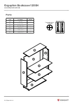 Preview for 3 page of Knight Ergoplan Bookcase 1200H Assembly Instructions Manual