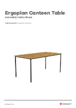 Knight Ergoplan Canteen Table Assembly Instructions Manual предпросмотр